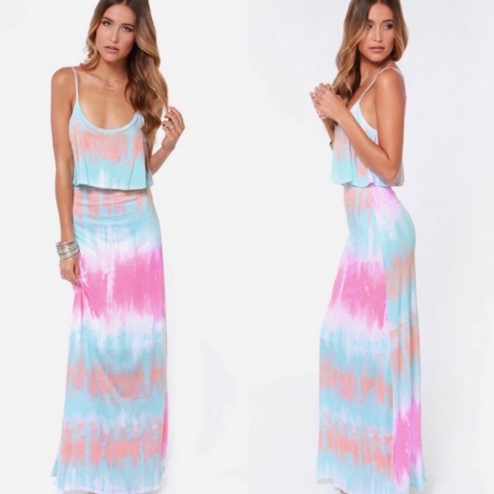 Lulus “ Never Say Tie Dye” dress